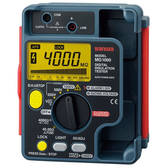Sanwa MG1000 | Digital Insulation Tester Dustproof + Splashproof